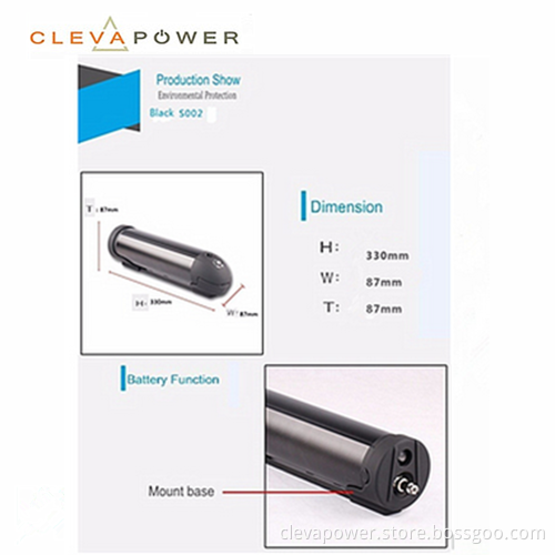48v 8ah li-ion battery for 750w motor